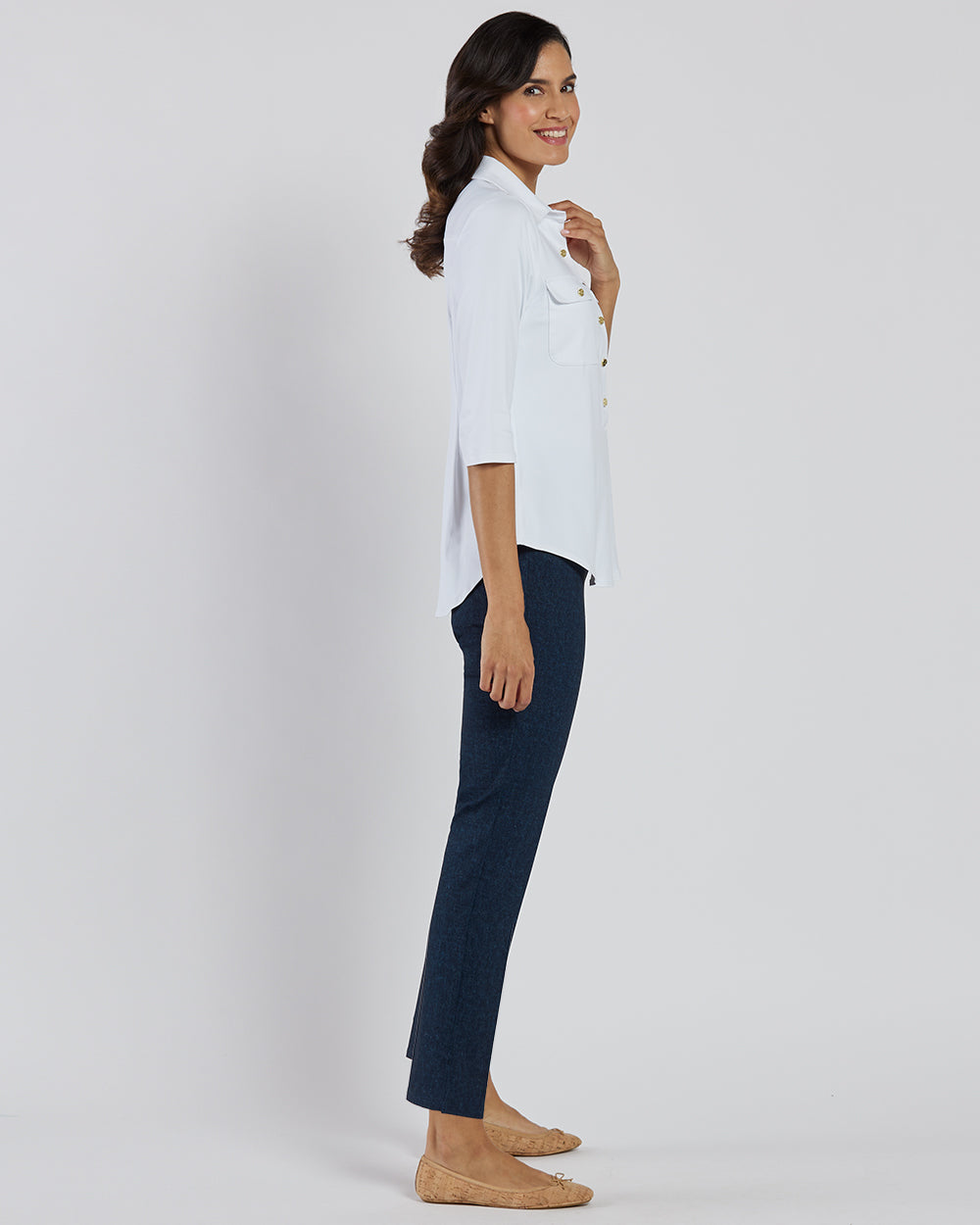 Sylvia Top - Brushed Jude Cloth